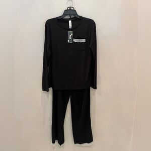 2 piece lace trim lounge set size L NWT